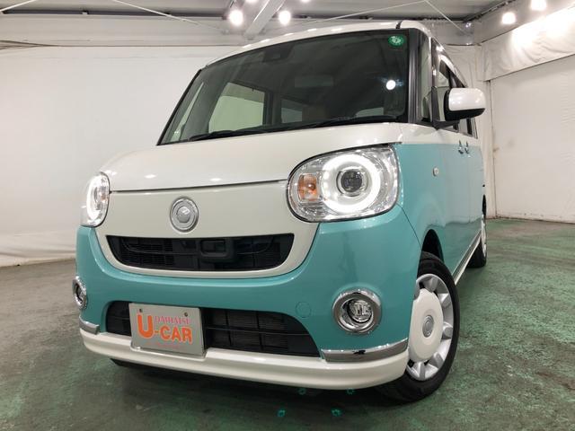 ムーヴキャンバスGメイクアップSA2 車検整備付 大画面ナビ 両側パワスラ一年保証・走行距離無制限 走行104614キロ 8型フルセグナビ DVD BTオーディオ 全周囲カメラ サイドエアバック オートライト LEDヘッドライト ベンチシート 両側電動スライドドア(埼玉県)の中古車