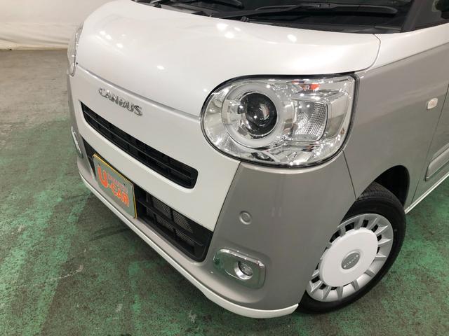 ムーヴキャンバスストライプスGターボ 走行9950キロ/新品ナビ/ドラレコ1年保証距離無制限 走行距離9950キロ フルセグナビ バックカメラ ドラレコ 純正マット サイドエアバッグ LEDヘッドランプ アイドリングストップ シートヒーター 両側電動スライドドア キーフリー(埼玉県)の中古車