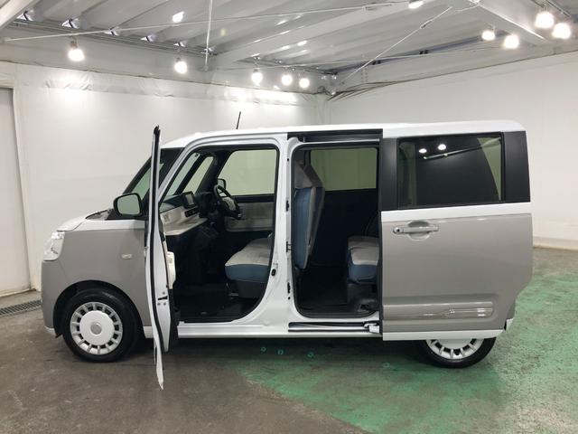 ムーヴキャンバスストライプスGターボ 走行9950キロ/新品ナビ/ドラレコ1年保証距離無制限 走行距離9950キロ フルセグナビ バックカメラ ドラレコ 純正マット サイドエアバッグ LEDヘッドランプ アイドリングストップ シートヒーター 両側電動スライドドア キーフリー(埼玉県)の中古車