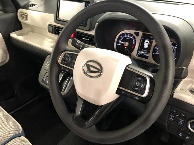 ムーヴキャンバスストライプスGターボ 走行9950キロ/新品ナビ/ドラレコ1年保証距離無制限 走行距離9950キロ フルセグナビ バックカメラ ドラレコ 純正マット サイドエアバッグ LEDヘッドランプ アイドリングストップ シートヒーター 両側電動スライドドア キーフリー(埼玉県)の中古車