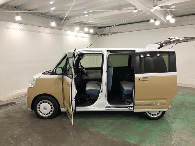 ムーヴキャンバスストライプスGターボ 走行18648キロ/ナビ/ドラレコ一年保証・走行距離無制限 18648キロ フルセグナビ 全周囲カメラ ドラレコ ブルートゥース クリアランスソナー 両側電動スライドドア シートヒーター LEDヘッドライト(埼玉県)の中古車