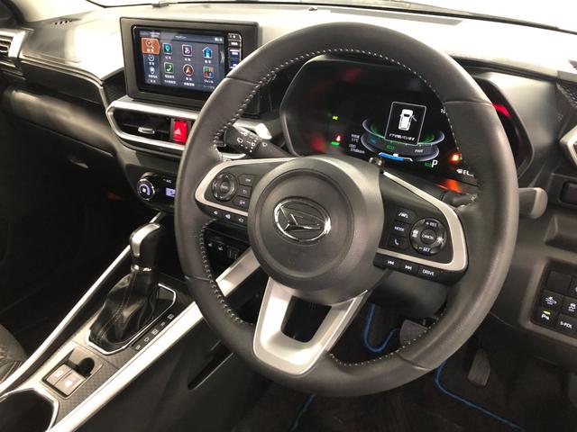 ロッキープレミアムＧ　ＨＥＶ　走行３７６８６キロ／ナビ／ドラレコ一年保証・走行距離無制限走行３７６８６キロ　フルセグナビ　ブルートゥース　全周囲カメラ　ＥＴＣ　ドラレコ　クリアランスソナー　ＬＥＤヘッドライト　オートライト　シートヒーター（埼玉県）の中古車