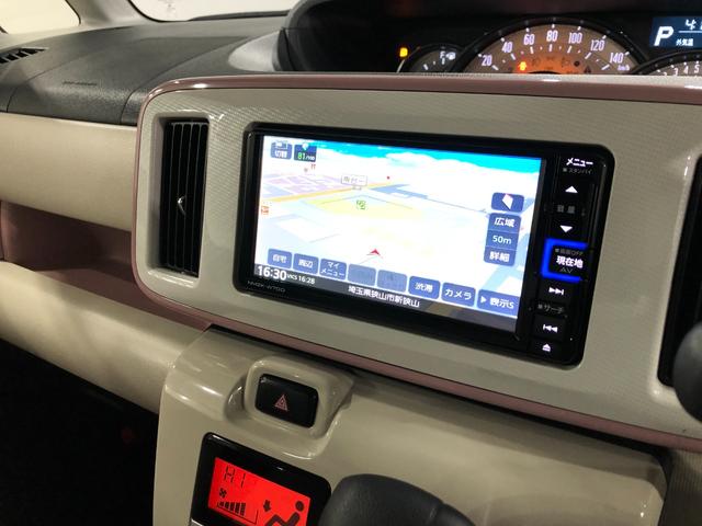 ムーヴキャンバスＧメイクアップリミテッドＳＡ３　走行３０９０５キ／車検整備付一年保証・走行距離無制限走行３０９０５キロ　車検整備付　タイヤ４本交換　ナビ　全周囲カメラ　ドラレコ　サイドエアバック　オートライト　ＬＥＤヘッドライト　両側電動スライドドア（埼玉県）の中古車