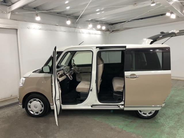 ムーヴキャンバスＧメイクアップＶＳ　ＳＡIII　走行１４１９５キロ／ナビ一年保証・走行距離無制限走行１４１９５キロ　フルセグナビ　ブルートゥース　全周囲カメラ　ドラレコ　サイドエアバック　オートライト　ＬＥＤヘッドライト　シートヒーター　両側電動スライドドア（埼玉県）の中古車