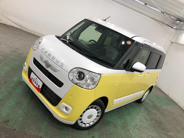 ムーヴキャンバスストライプスＧターボ　走行２０３５２キロ／車検整備付一年保証・走行距離無制限走行２０３５２キロ　車検整備付　ディスプレイオーディオ　バックカメラ　ドラレコ　ＥＴＣ　クリアランスソナー　オートライト　ＬＥＤヘッドライト　シートヒーター　両側電動スライド（埼玉県）の中古車