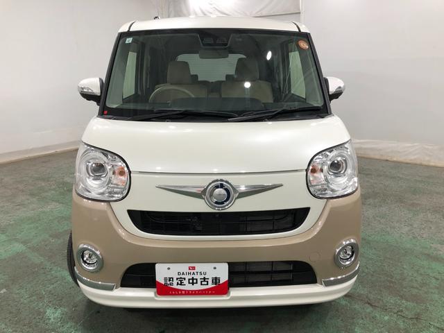 ムーヴキャンバスＧメイクアップリミテッド　ＳＡIII　走行７３５０キロ／ナビ一年保証・走行距離無制限走行７３５０キロ　車検整備付　フルセグナビ　ブルートゥース　全周囲カメラ　ドラレコ　サイドエアバック　オートライト　両側電動スライドドア　ＬＥＤヘッドライト（埼玉県）の中古車