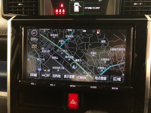 タンクカスタムＧ−Ｔ　走行５４０４７キロ／ナビ／バックカメラ一年保証・走行距離無制限走行５４０４７キロ　フルセグナビ　ブルートゥース　バックカメラ　オートライト　ＬＥＤヘッドライト　両側電動スライドドア（埼玉県）の中古車