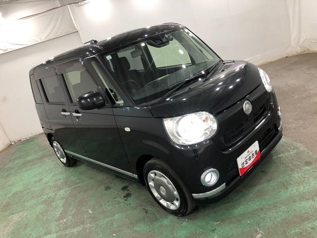 ムーヴキャンバスGブラックインテリアリミテッド SA3 走行77214キロ一年保証・走行距離無制限走行77214キロ 走行77214キロ 車検整備付 フルセグナビ 全周囲カメラ ドラレコ クリアランスソナー LEDヘッドライト 両側電動スライドドア シートヒーター(埼玉県)の中古車