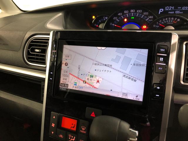 タントカスタムＸ　トップエディションＳＡIII一年保証・走行距離無制限走行１０９９８５キロ　フルセグナビ　ブルートゥース　バックカメラ　後席モニター　オートライト　ＬＥＤヘッドライト　シートヒーター　片側電動スライドドア（埼玉県）の中古車