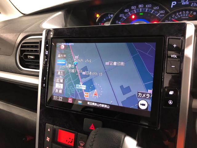 タントカスタムＲＳ　トップエディションＶＳ　ＳＡIII一年保証・走行距離無制限走行５２５６４キロ　車検整備付　タイヤ４本交換　フルセグナビ　全周囲カメラ　ドラレコ　オートライト　ＬＥＤヘッドライト　シートヒーター　両側電動スライドドア（埼玉県）の中古車