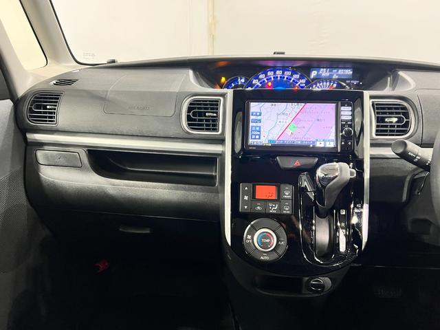 タントカスタムＸ　ＳＡ　走行８０７８０キロ／ナビ／オートライト一年保証・走行距離無制限走行８０７８０キロ　助手席エアバック　純正カーペットマット　フルセグナビ　ブルートゥース　オートライト　ＬＥＤヘッドライト　片側電動スライドドア（埼玉県）の中古車