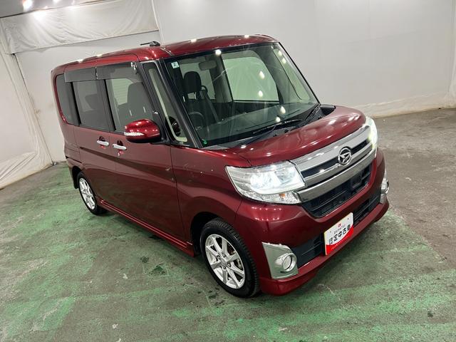 タントカスタムＸ　ＳＡ　走行８０７８０キロ／ナビ／オートライト一年保証・走行距離無制限走行８０７８０キロ　助手席エアバック　純正カーペットマット　フルセグナビ　ブルートゥース　オートライト　ＬＥＤヘッドライト　片側電動スライドドア（埼玉県）の中古車