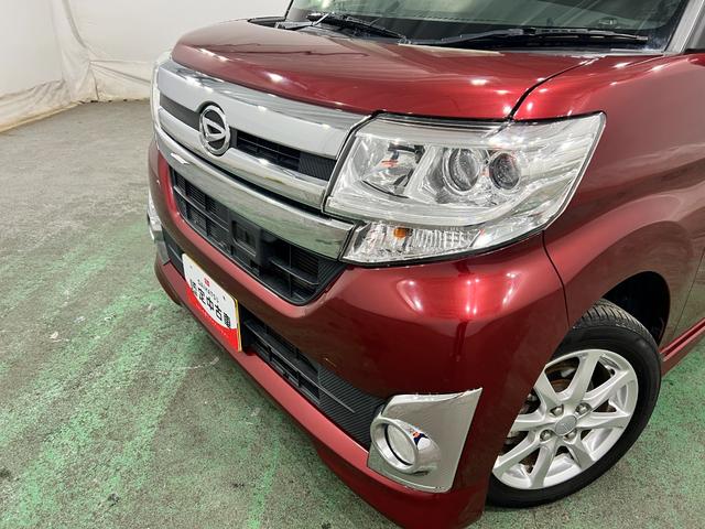 タントカスタムＸ　ＳＡ　走行８０７８０キロ／ナビ／オートライト一年保証・走行距離無制限走行８０７８０キロ　助手席エアバック　純正カーペットマット　フルセグナビ　ブルートゥース　オートライト　ＬＥＤヘッドライト　片側電動スライドドア（埼玉県）の中古車