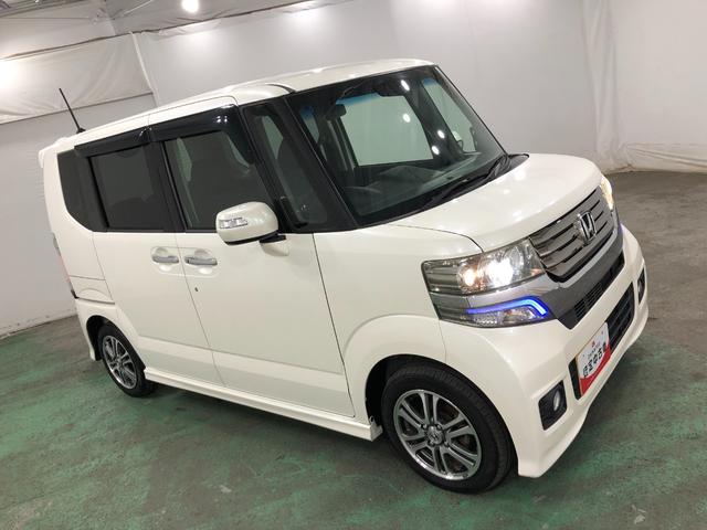 Ｎ−ＢＯＸカスタムＧ・Ａパッケージ　走行６０２６４キロ／タイヤ４本交換／ナビ一年保証・走行距離無制限走行６０２６４キロ　タイヤ４本交換　ワンセグナビ　ブルートゥース　バックカメラ　ＥＴＣ　サイドエアバック　オートライト　ＨＩＤ　片側電動スライドドア（埼玉県）の中古車