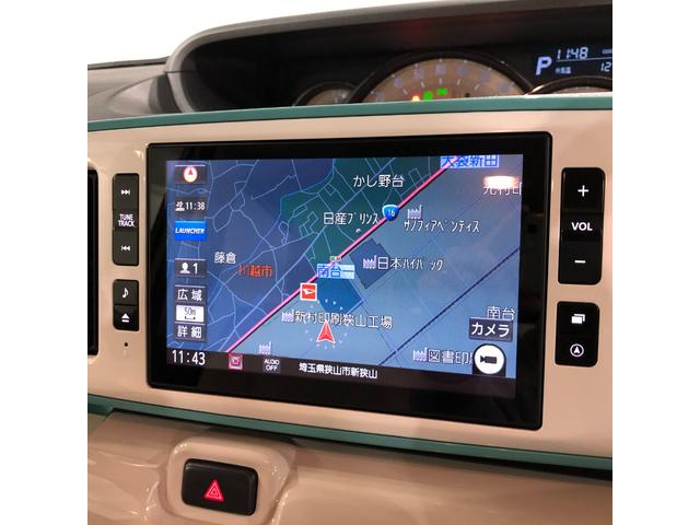 ムーヴキャンバスＧメイクアップＶＳ　ＳＡIII　走行２３８３３キロ／８型ナビ１年保証距離無制限　走行距離２３８３３キロ　純正フルセグナビ　パノラマモニター　ドラレコ　純正マット　サイドエアバッグ　ＬＥＤヘッドランプ　アイドリングストップ　シートヒーター　両側電動スライドドア（埼玉県）の中古車