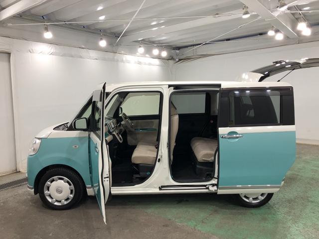 ムーヴキャンバスGメイクアップリミテッド SA3 走行29176キロ/4WD一年保証・走行距離無制限走行29176キロ タイヤ4本交換 フルセグナビ 全周囲カメラ ETC オートライト LEDヘッドライト 両側電動スライドドア(埼玉県)の中古車