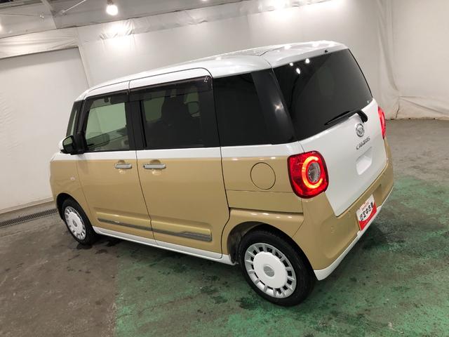 ムーヴキャンバスストライプスG 走行13121キロ/ディスプレイオーディオ一年保証・走行距離無制限走行13121キロ ディスプレイオーディオ ブルートゥース 全周囲カメラ ドラレコ ETC クリアランスソナー LEDヘッドライト シートヒーター 両側電動スライドドア(埼玉県)の中古車