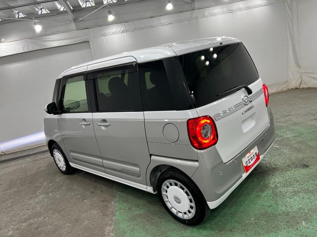 ムーヴキャンバスストライプスＧ　走行６６４７キロ／クリアランスソナー一年保証・走行距離無制限　走行６６４７キロ　サイドエアバック　クリアランスソナー　オートマチックハイビーム　オートライト　ＬＥＤヘッドライト　ベンチシート　シートヒーター　両側電動スライドドア（埼玉県）の中古車