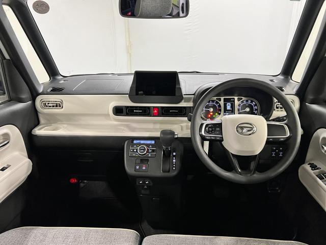 ムーヴキャンバスストライプスＧ　走行６６４７キロ／クリアランスソナー一年保証・走行距離無制限　走行６６４７キロ　サイドエアバック　クリアランスソナー　オートマチックハイビーム　オートライト　ＬＥＤヘッドライト　ベンチシート　シートヒーター　両側電動スライドドア（埼玉県）の中古車