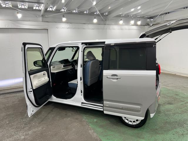 ムーヴキャンバスストライプスＧ　走行６６４７キロ／クリアランスソナー一年保証・走行距離無制限　走行６６４７キロ　サイドエアバック　クリアランスソナー　オートマチックハイビーム　オートライト　ＬＥＤヘッドライト　ベンチシート　シートヒーター　両側電動スライドドア（埼玉県）の中古車