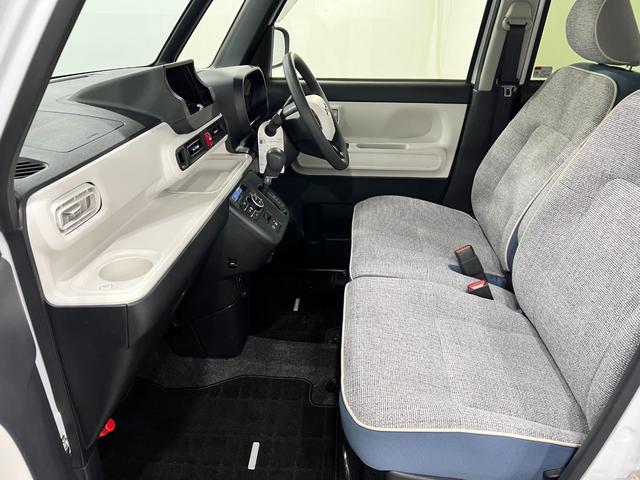 ムーヴキャンバスストライプスＧ　走行６６４７キロ／クリアランスソナー一年保証・走行距離無制限　走行６６４７キロ　サイドエアバック　クリアランスソナー　オートマチックハイビーム　オートライト　ＬＥＤヘッドライト　ベンチシート　シートヒーター　両側電動スライドドア（埼玉県）の中古車