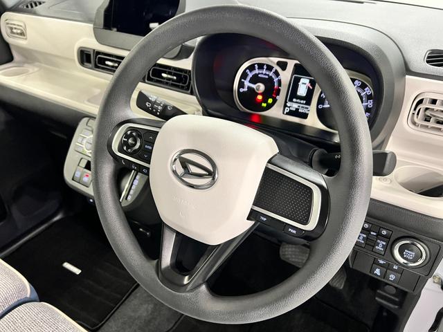 ムーヴキャンバスストライプスＧ　走行６６４７キロ／クリアランスソナー一年保証・走行距離無制限　走行６６４７キロ　サイドエアバック　クリアランスソナー　オートマチックハイビーム　オートライト　ＬＥＤヘッドライト　ベンチシート　シートヒーター　両側電動スライドドア（埼玉県）の中古車