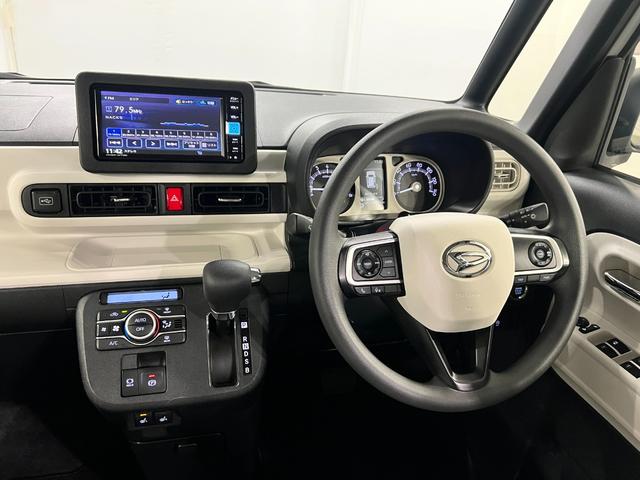 ムーヴキャンバスストライプスＧターボ　走行１４０７９キロ／ナビ／ドラレコ一年保証・走行距離無制限走行１４０７９キロ　フルセグナビ　ブルートゥース　バックカメラ　ドラレコ　ＥＴＣ　クリアランスソナー　オートライト　ＬＥＤヘッドライト　シートヒーター　両側電動スライドドア（埼玉県）の中古車