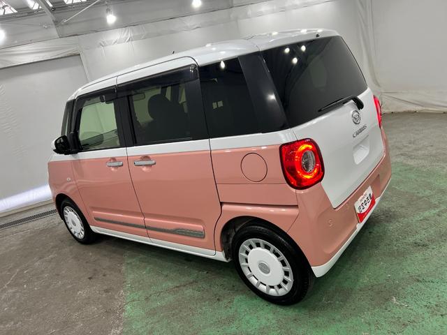 ムーヴキャンバスストライプスＧターボ　走行１４０７９キロ／ナビ／ドラレコ一年保証・走行距離無制限走行１４０７９キロ　フルセグナビ　ブルートゥース　バックカメラ　ドラレコ　ＥＴＣ　クリアランスソナー　オートライト　ＬＥＤヘッドライト　シートヒーター　両側電動スライドドア（埼玉県）の中古車