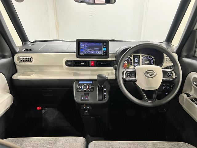 ムーヴキャンバスストライプスＧターボ　走行１４０７９キロ／ナビ／ドラレコ一年保証・走行距離無制限走行１４０７９キロ　フルセグナビ　ブルートゥース　バックカメラ　ドラレコ　ＥＴＣ　クリアランスソナー　オートライト　ＬＥＤヘッドライト　シートヒーター　両側電動スライドドア（埼玉県）の中古車