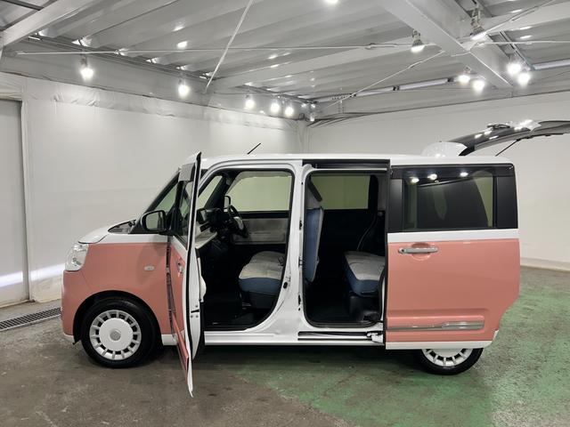 ムーヴキャンバスストライプスＧターボ　走行１４０７９キロ／ナビ／ドラレコ一年保証・走行距離無制限走行１４０７９キロ　フルセグナビ　ブルートゥース　バックカメラ　ドラレコ　ＥＴＣ　クリアランスソナー　オートライト　ＬＥＤヘッドライト　シートヒーター　両側電動スライドドア（埼玉県）の中古車