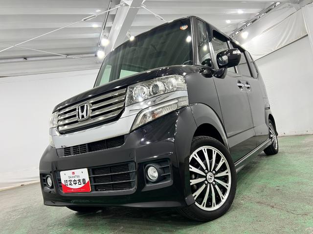 Ｎ−ＢＯＸカスタムＧ・ターボＡパッケージ　走行５８１５８キロ／両側電動スライド一年保証・走行距離無制限走行５８１５８キロ　助手席エアバック　ＥＴＣ　純正カーペットマット　サイドエアバック　オートライト　ＨＩＤ　両側電動スライドドア（東京都）の中古車