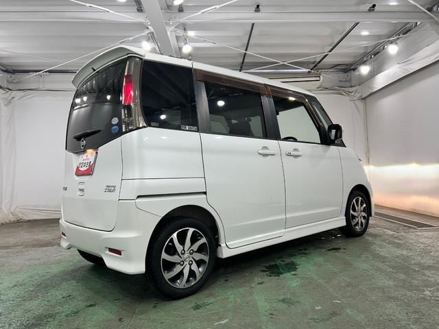 ルークスハイウェイスター　走行６９５５０キロ／ワンセグナビ／マット１年保証距離無制限　走行距離６９５５０キロ　ワンセグナビ　純正マット　助手席エアバッグ　オートライト　ＨＩＤヘッドランプ　片側電動スライドドア（埼玉県）の中古車