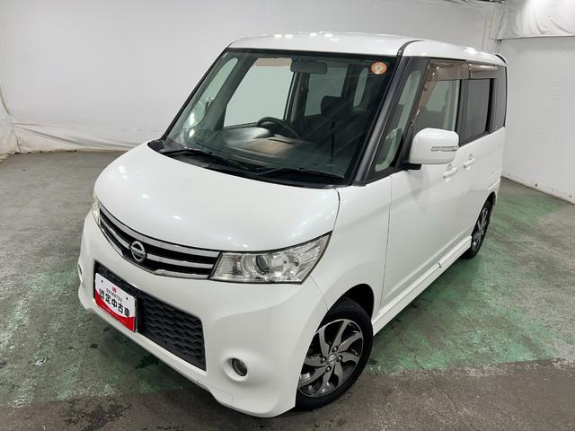 ルークスハイウェイスター　走行６９５５０キロ／ワンセグナビ／マット１年保証距離無制限　走行距離６９５５０キロ　ワンセグナビ　純正マット　助手席エアバッグ　オートライト　ＨＩＤヘッドランプ　片側電動スライドドア（埼玉県）の中古車