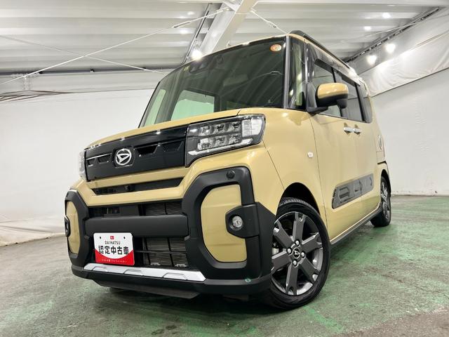 タントファンクロスターボ 走行13795キロ/車検整備付一年保証・走行距離無制限走行13795キロ 車検整備付 ディスプレイオーディオ 全周囲カメラ クリアランスソナー オートライト LEDヘッドライト ベンチシート シートヒーター 両側電動スライドドア(埼玉県)の中古車