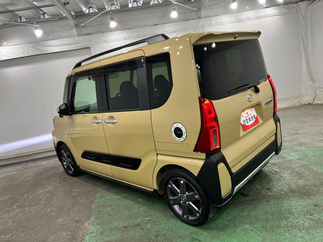 タントファンクロスターボ 走行13795キロ/車検整備付一年保証・走行距離無制限走行13795キロ 車検整備付 ディスプレイオーディオ 全周囲カメラ クリアランスソナー オートライト LEDヘッドライト ベンチシート シートヒーター 両側電動スライドドア(埼玉県)の中古車