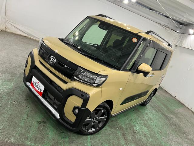 タントファンクロスターボ 走行13795キロ/車検整備付一年保証・走行距離無制限走行13795キロ 車検整備付 ディスプレイオーディオ 全周囲カメラ クリアランスソナー オートライト LEDヘッドライト ベンチシート シートヒーター 両側電動スライドドア(埼玉県)の中古車