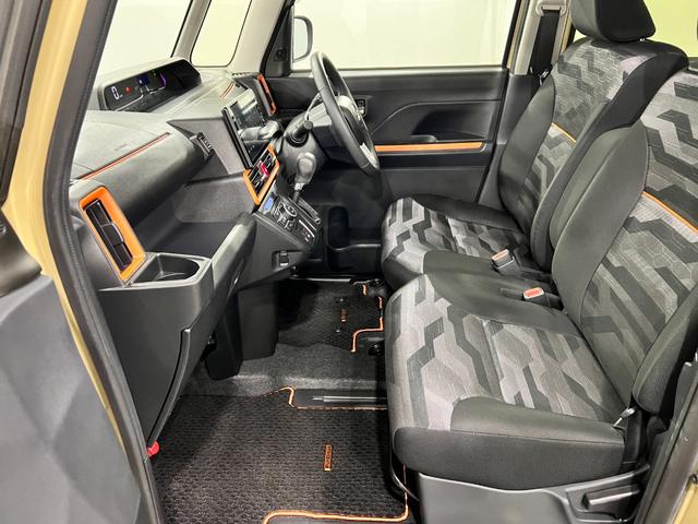 タントファンクロスターボ 走行13795キロ/車検整備付一年保証・走行距離無制限走行13795キロ 車検整備付 ディスプレイオーディオ 全周囲カメラ クリアランスソナー オートライト LEDヘッドライト ベンチシート シートヒーター 両側電動スライドドア(埼玉県)の中古車