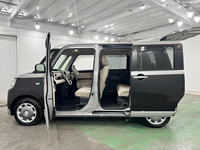 ムーヴキャンバスＸリミテッドメイクアップ　ＳＡIII　走行７７６１２キロ一年保証・走行距離無制限走行７７６１２キロ　助手席エアバック　ＥＴＣ　純正カーペットマット　オートライト　両側電動スライドドア（埼玉県）の中古車