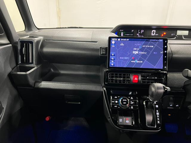タントカスタムＲＳ　走行２６０１０キロ／純正９インチナビ／ドラレコ１年保証距離無制限　走行距離２６０１０キロ　純正フルセグナビ　パノラマモニター　ドラレコ　純正マット　サイドエアバッグ　ＬＥＤヘッドランプ　アイドリングストップ　シートヒーター　両側電動スライドドア（埼玉県）の中古車