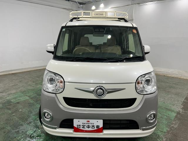 ムーヴキャンバスＧメイクアップリミテッド　ＳＡIII　ルーフキャリア／ナビ１年保証距離無制限　走行距離３２４９２キロ　純正フルセグナビ　パノラマモニター　ドラレコ　純正マット　サイドエアバッグ　ＬＥＤヘッドランプ　アイドリングストップ　両側電動スライドドア　キーフリー（埼玉県）の中古車