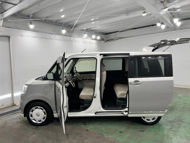 ムーヴキャンバスＧメイクアップＶＳ　ＳＡIII　走行５７７９キロ／ナビ一年保証・走行距離無制限走行５７７９キロ　フルセグナビ　ブルートゥース　全周囲カメラ　ドラレコ　ＥＴＣ　オートライト　ＬＥＤヘッドライト　シートヒーター　両側電動スライドドア（埼玉県）の中古車