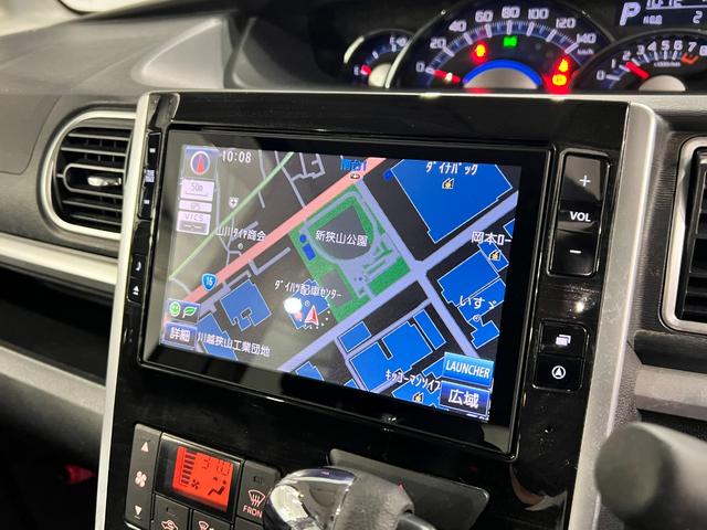 タントカスタムＸ　トップエディションＳＡ　走行６２７０９キロ／ナビ１年保証距離無制限　走行距離６２７０９キロ　純正フルセグナビ　バックカメラ　純正マット　ＬＥＤヘッドランプ　アイドリングストップ　片側電動スライドドア　電動格納式ドアミラー（埼玉県）の中古車