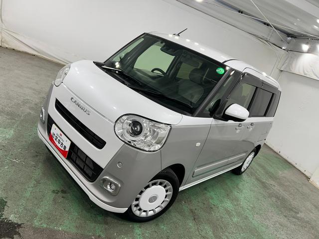 ムーヴキャンバスストライプスＧ　走行１５６６６キロ／フルセグナビ／ドラレコ１年保証距離無制限　走行距離１５６６６キロ　フルセグナビ　パノラマモニター　ドラレコ　純正マット　サイドエアバッグ　ＬＥＤヘッドランプ　アイドリングストップ　シートヒーター　両側電動スライドドア（埼玉県）の中古車