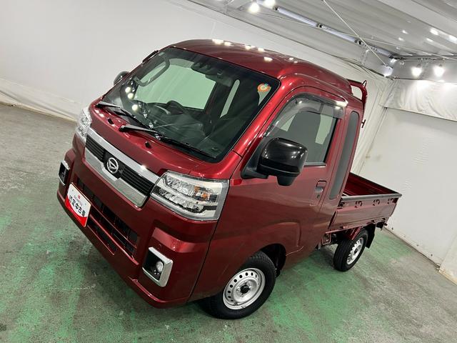 ハイゼットトラックジャンボエクストラ　走行７０３８キロ／ＬＥＤヘッドランプ１年保証距離無制限　走行距離７０３８キロ　フルセグナビ　バックカメラ　ブルートゥース　ドラレコ　純正マット　オートライト　ＬＥＤヘッドランプ　アイドリングストップ　プッシュボタンスタート（埼玉県）の中古車