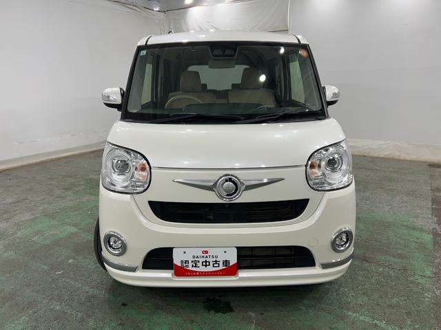 ムーヴキャンバスＧメイクアップリミテッド　ＳＡIII　走行２７９０９キロフルセグナビ　Ｂｌｕｅｔｏｏｔｈ　ＥＴＣ　全周囲カメラ　サイドエアバック　オートライト　ＬＥＤヘッドライト　シートヒーター　両側電動スライドドア　１年保証・走行距離（埼玉県）の中古車