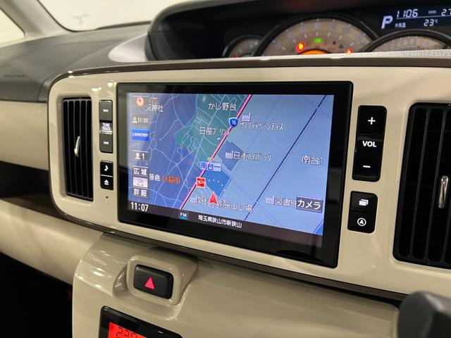 ムーヴキャンバスＧメイクアップリミテッド　ＳＡIII　走行２７９０９キロフルセグナビ　Ｂｌｕｅｔｏｏｔｈ　ＥＴＣ　全周囲カメラ　サイドエアバック　オートライト　ＬＥＤヘッドライト　シートヒーター　両側電動スライドドア　１年保証・走行距離（埼玉県）の中古車