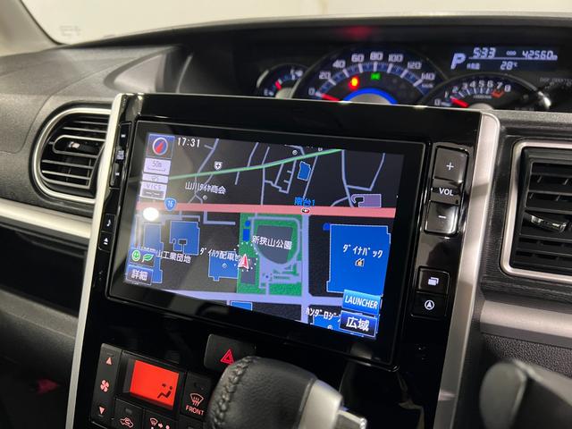 タントカスタムＲＳ　走行４２５６０キロ／ナビ／両側電動スライドドア一年保証・走行距離無制限走行４２５６０キロ　フルセグナビ　ブルートゥース　ＤＶＤ　オートライト　ＬＥＤヘッドライト　アイドリングストップ　ベンチシート　両側電動スライドドア（埼玉県）の中古車