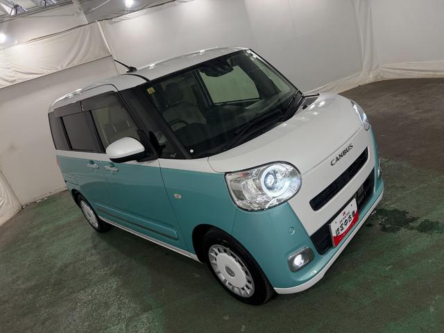 ムーヴキャンバスストライプスＧターボ　走行２０８７５キロ／車検整備付／修復歴一年保証・走行距離無制限　ディスプレイオーディオ　Ｂｌｕｅｔｏｏｔｈ　バックカメラ　ドラレコ　ＥＴＣ　クリアランスソナー　オートライト　ＬＥＤヘッドライト　シートヒーター　両側電動スライドドア（埼玉県）の中古車