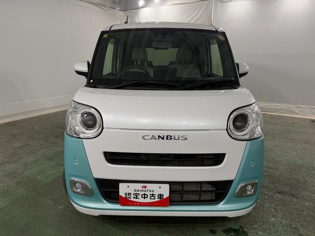 ムーヴキャンバスストライプスＧターボ　走行２０８７５キロ／車検整備付／修復歴一年保証・走行距離無制限　ディスプレイオーディオ　Ｂｌｕｅｔｏｏｔｈ　バックカメラ　ドラレコ　ＥＴＣ　クリアランスソナー　オートライト　ＬＥＤヘッドライト　シートヒーター　両側電動スライドドア（埼玉県）の中古車