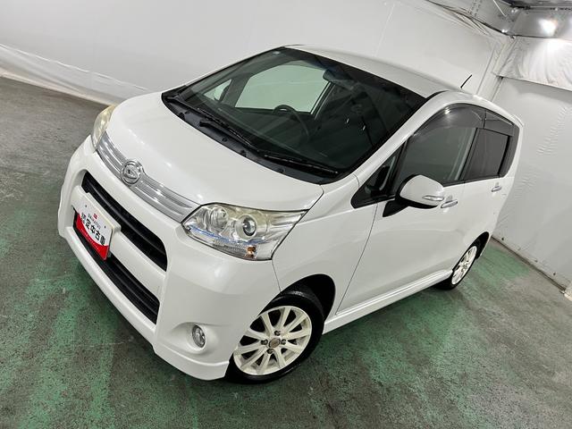 ムーヴカスタム G 走行64483キロ/車検整備付/社外アルミ一年保証・走行距離無制限 LEDヘッドライト アイドリングストップ ベンチシート 助手席エアバック 純正カーペットマット(埼玉県)の中古車